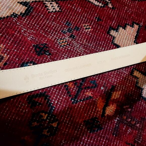 Brooks Brothers Chocolate Brown Leather Belt with Pouch Sz XS/S - Picture 2 of 6